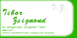 tibor zsigmond business card